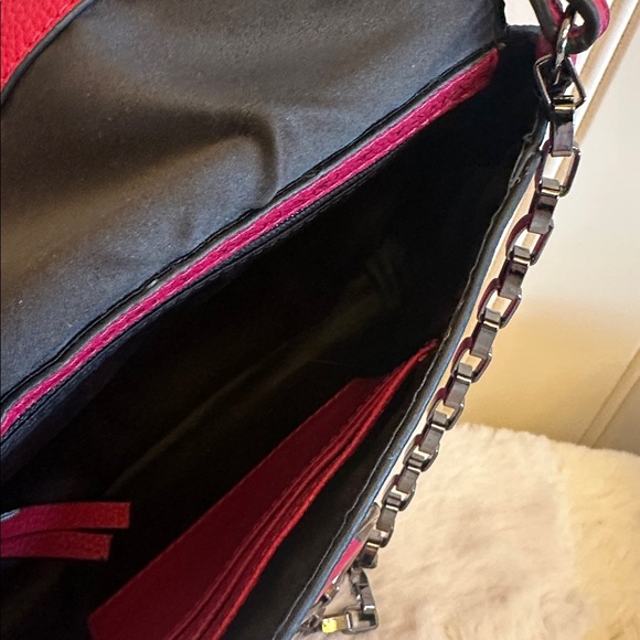 Tahari Red Crossbody Bag with Beauty Hand Cream Set - Picture 5 of 5